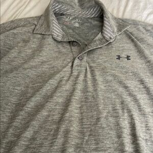 Under Armour Men's Gray Polo Shirt